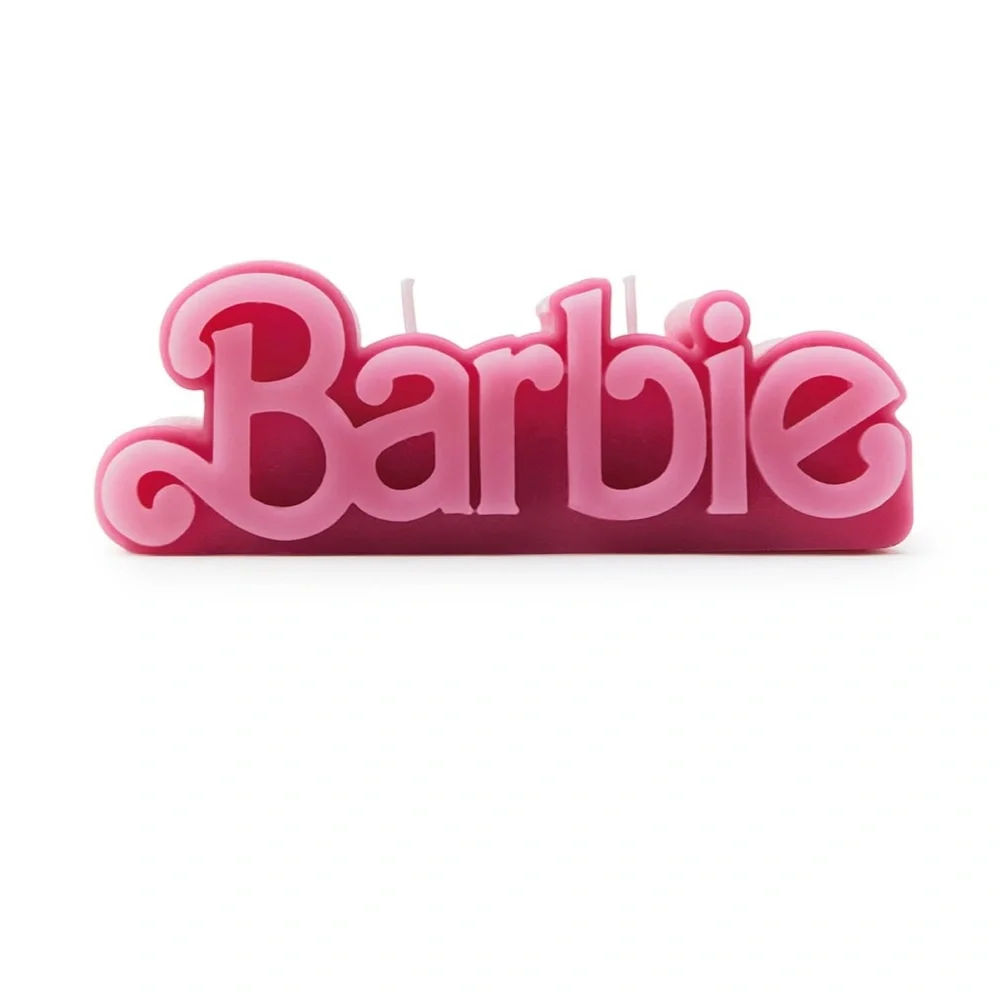 Zara Barbie The Movie Logo Candle